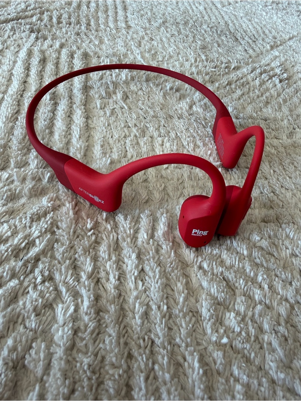 AfterShokz Aeropex AS800 Red Bone Conduction Wireless Headphones No Charger